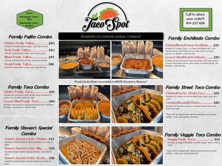 El Taco Spot - Fort Smith, AR menu_pic