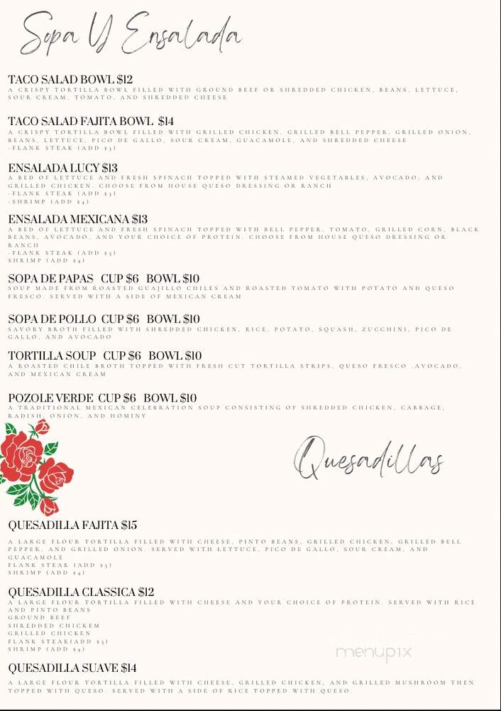 Besitos Mexican Kitchen - Birmingham, AL menu_pic