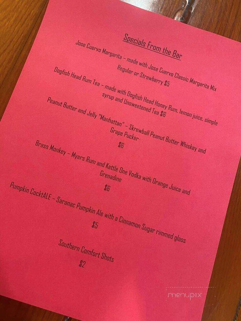 North Country Golf Club - Rouses Point, NY menu_pic