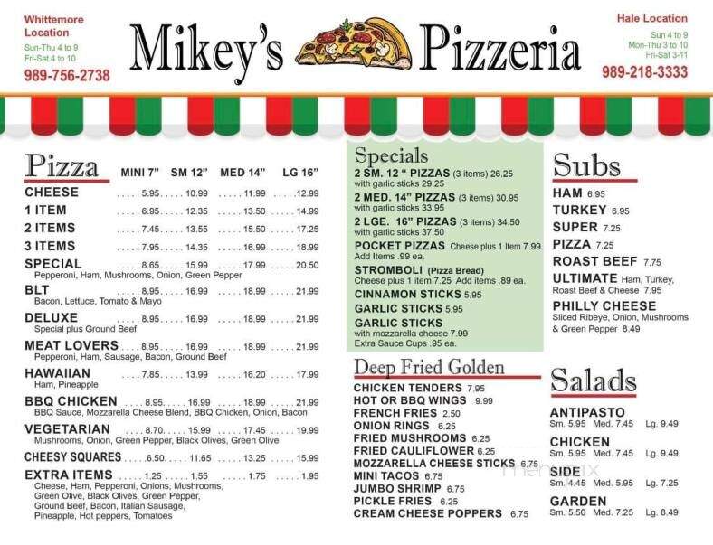 Mikey's Pizzeria - Hale, MI