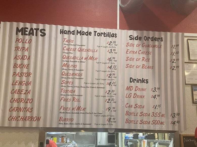 Tacos Don Goyo - Brea, CA menu_pic