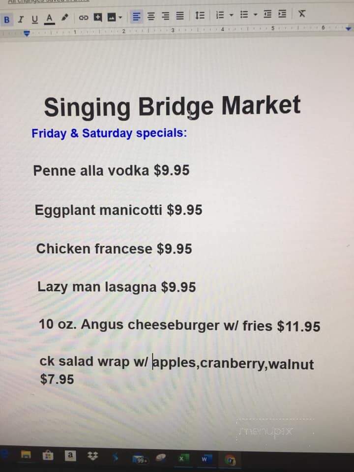 Singing Bridge Market and Catering - Westbrook, CT