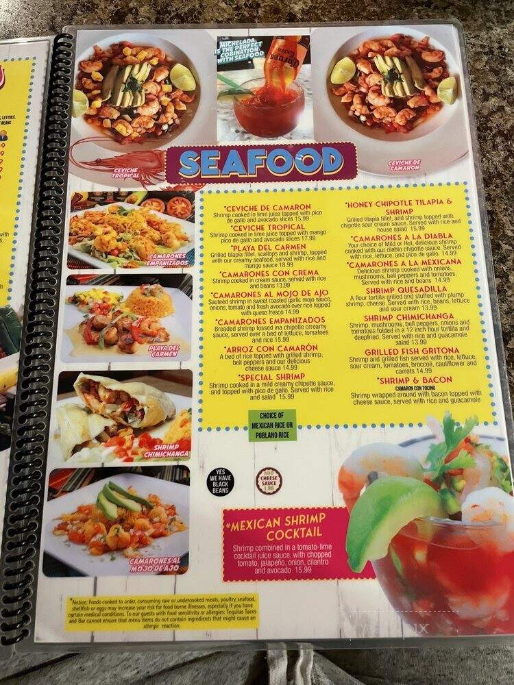 Tequilas Tacos and Bar - Charlotte, NC menu_pic