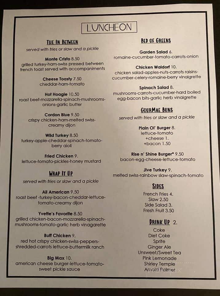 Maxyne's - Hartsville, SC menu_pic