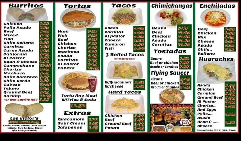 Los Victors - Silver City, NM menu_pic