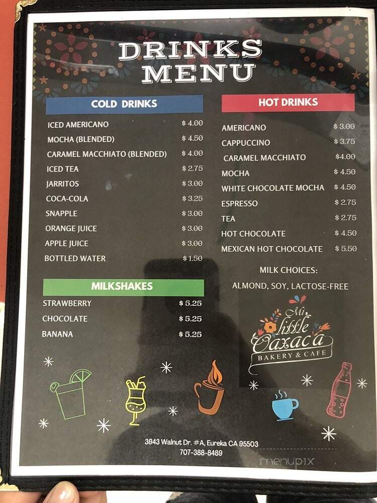 Mi Little Oaxaca Bakery and Cafe - Cutten, CA menu_pic