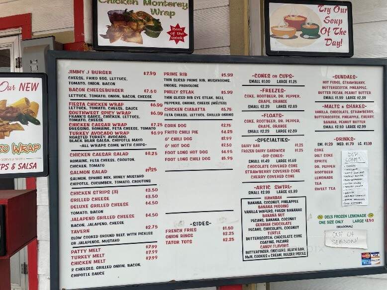 Jimmy J's Dairy Freeze - Ardmore, OK menu_pic
