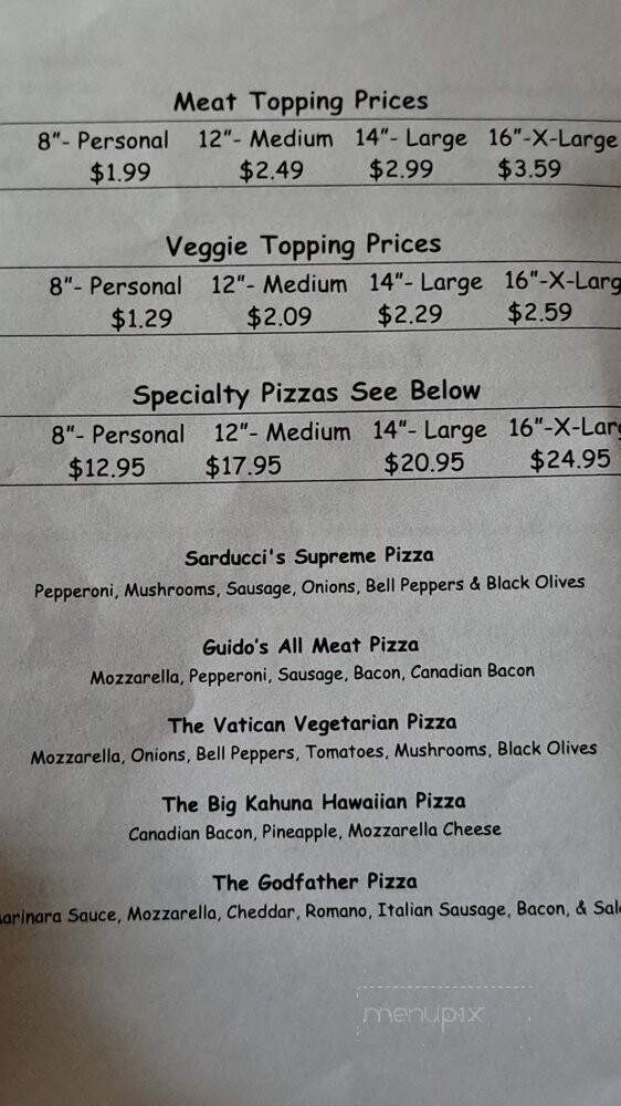 Father Sarducci's Pizza, Pasta & More - Youngtown, AZ menu_pic
