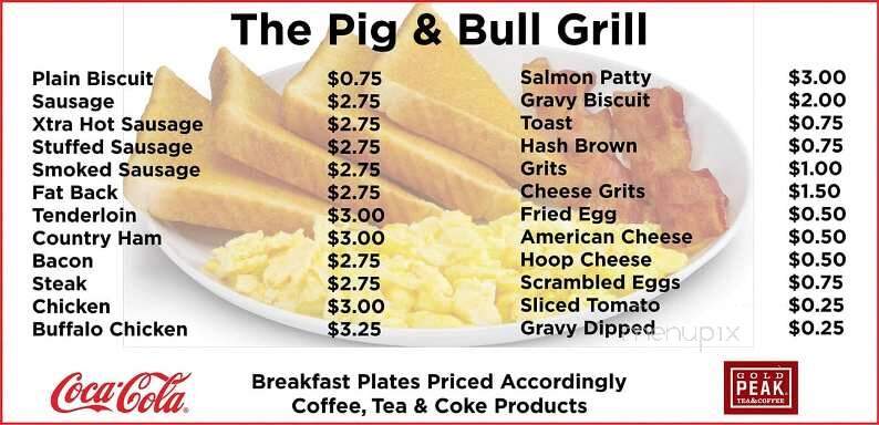 The Pig & Bull Grill - Washington, GA