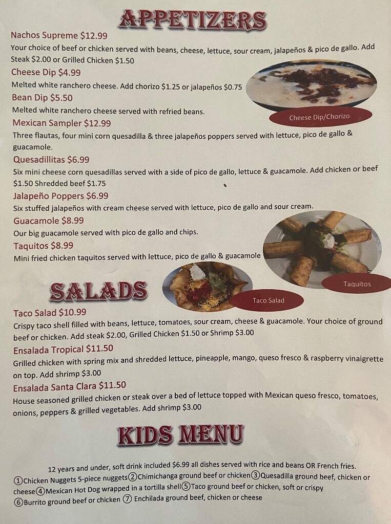Los Reyes Mexican Grill - Clermont, FL menu_pic