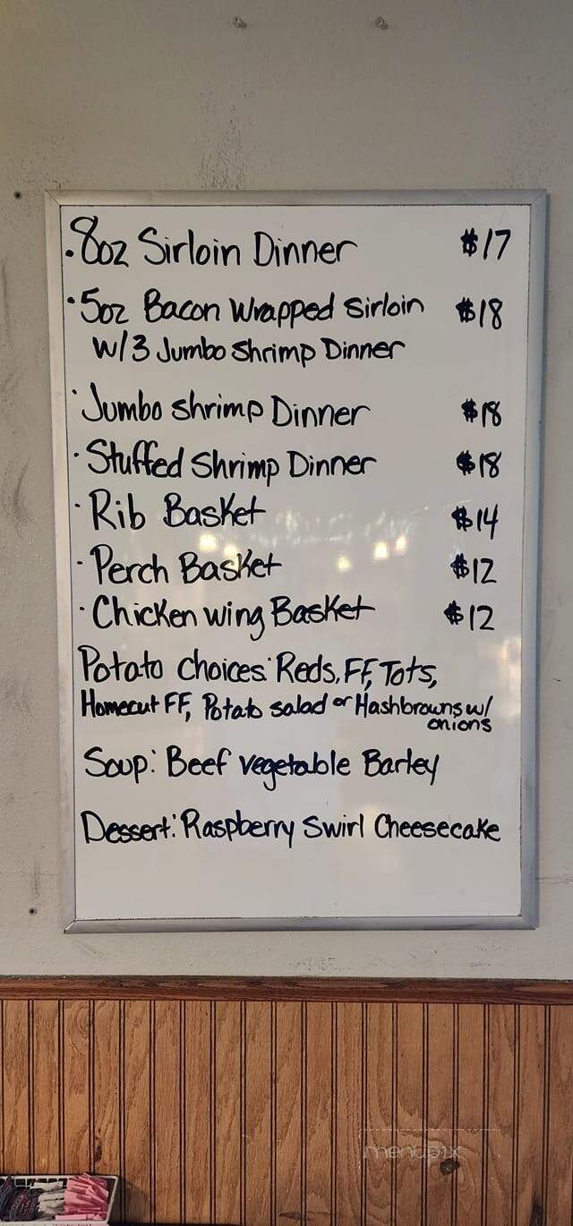JB's Cafe and Cocktails - Rice Lake, WI menu_pic