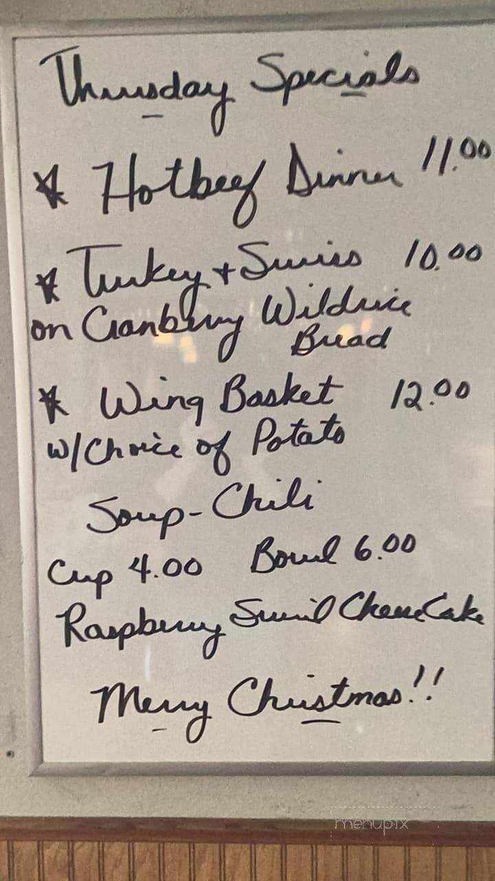 JB's Cafe and Cocktails - Rice Lake, WI menu_pic
