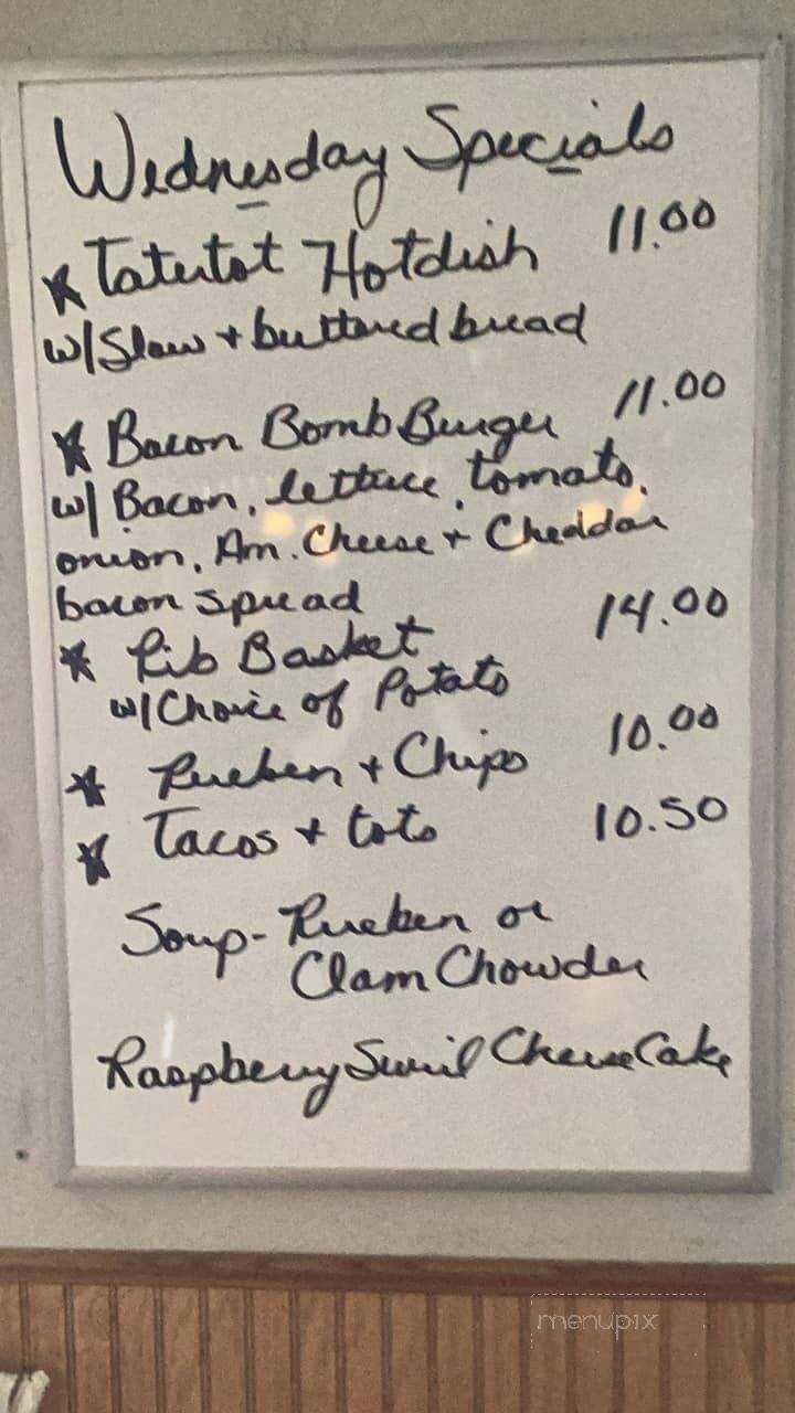 JB's Cafe and Cocktails - Rice Lake, WI menu_pic