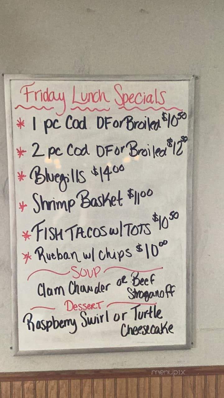 JB's Cafe and Cocktails - Rice Lake, WI menu_pic