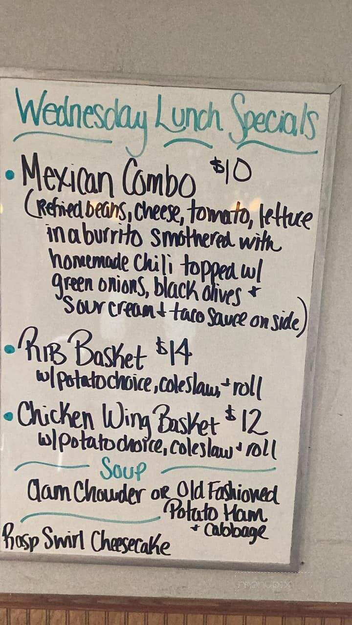 JB's Cafe and Cocktails - Rice Lake, WI menu_pic