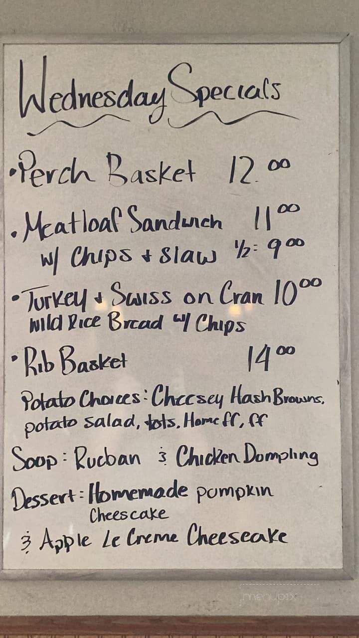 JB's Cafe and Cocktails - Rice Lake, WI menu_pic