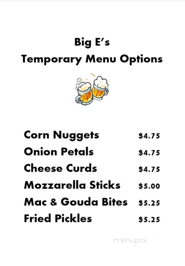 Big E's - Cozad, NE menu_pic