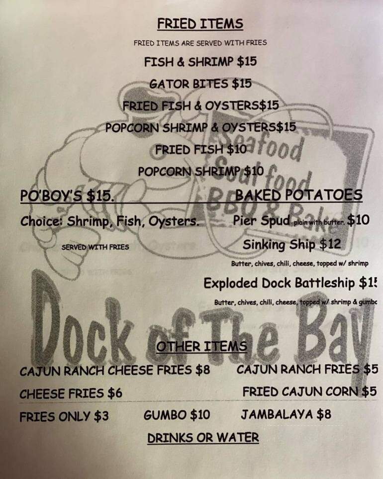 Dock of the Bay Seafood - Calera, AL