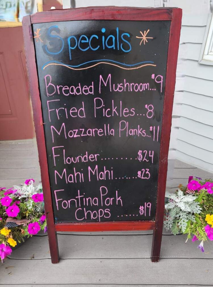 The View Waterfront Restaurant - Port Sanilac, MI menu_pic