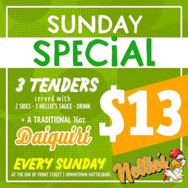 Nellie's Chicken and Daiquiris - Hattiesburg, MS menu_pic