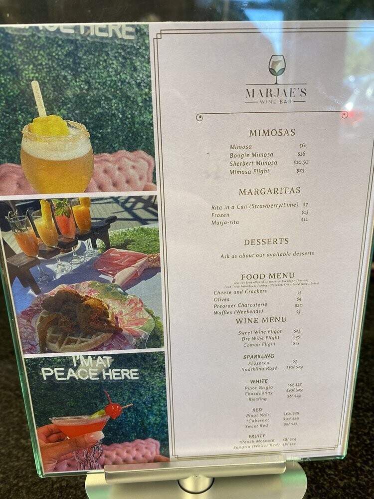 Marjae's Wine Bar - Greensboro, NC menu_pic