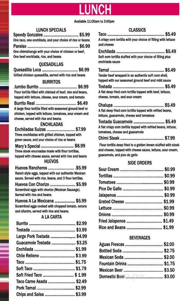 Paraiso Mexican Restaurant - Minneola, KS