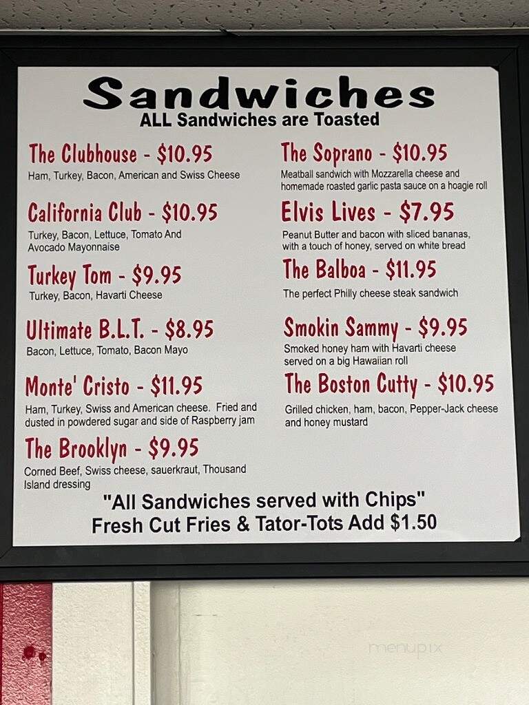Sweet Sammies - Vernon, TX menu_pic