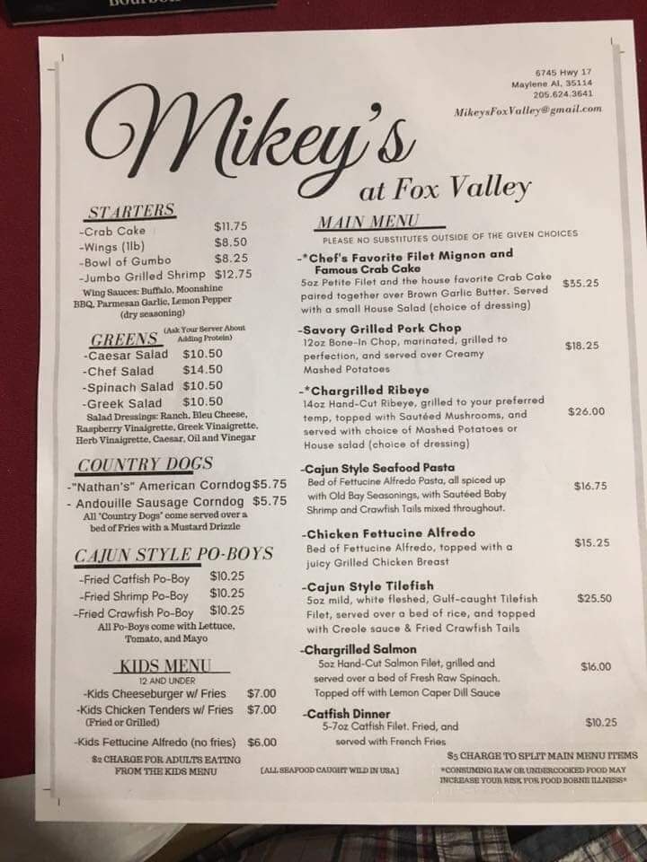 Mikey's At Fox Valley - Maylene, AL