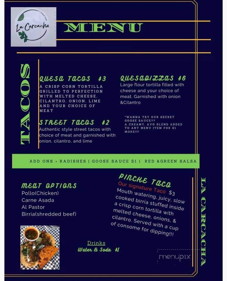 LaCarcacha - Lake Havasu City, AZ menu_pic