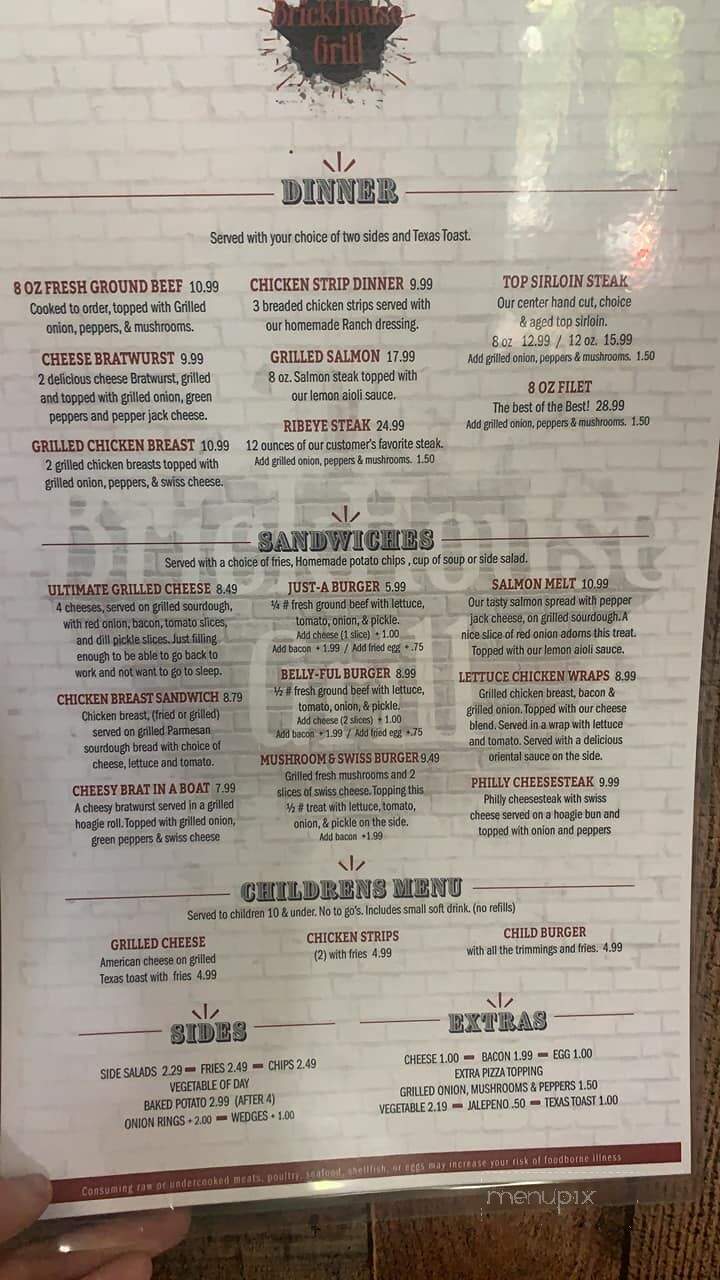 Brickhouse Grill - Lebanon, MO menu_pic