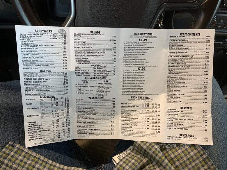 Los Parrilleros Mexican Grille - Oak Grove, LA menu_pic