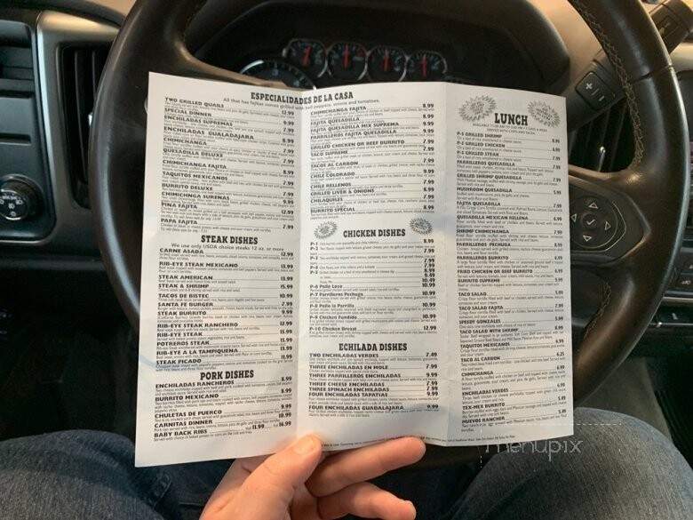 Los Parrilleros Mexican Grille - Oak Grove, LA menu_pic