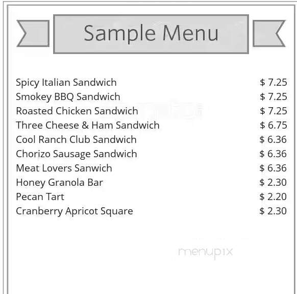 My Honey's Buns - Vancouver, BC menu_pic