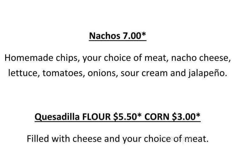Las Flores - Eaton Rapids, MI menu_pic