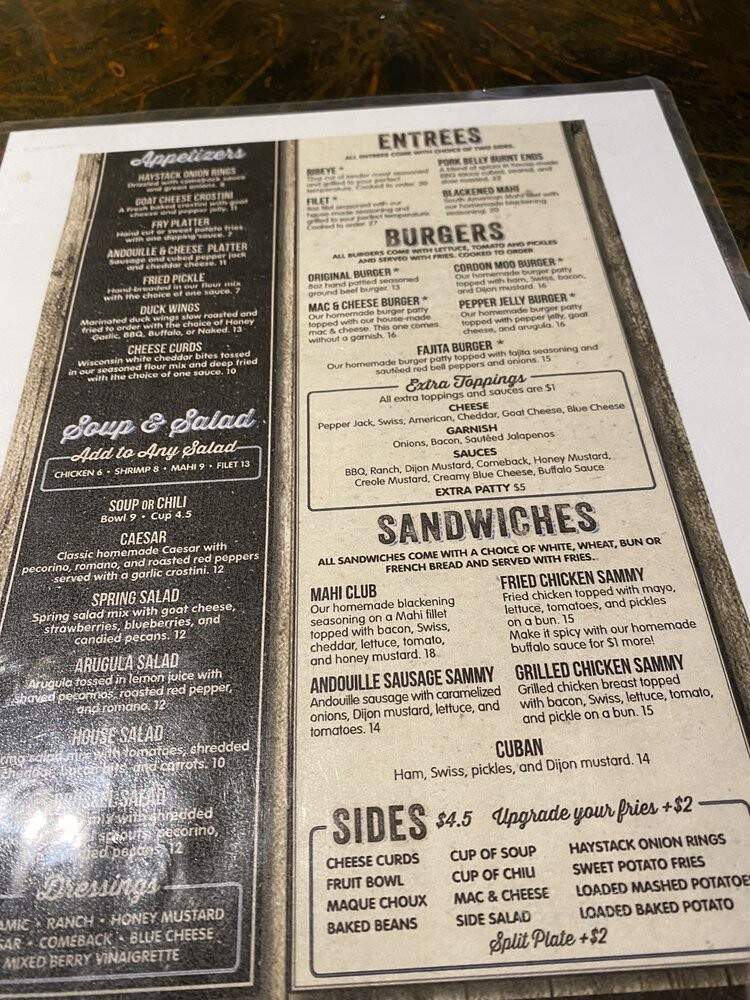 Lazy Dog Saloon - Ridgway, CO menu_pic