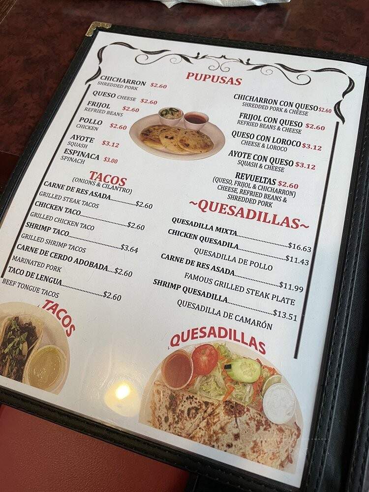 Pupuseria Marelyn - Cleveland, TN menu_pic