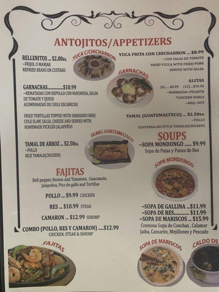 Pupuseria Marelyn - Cleveland, TN menu_pic