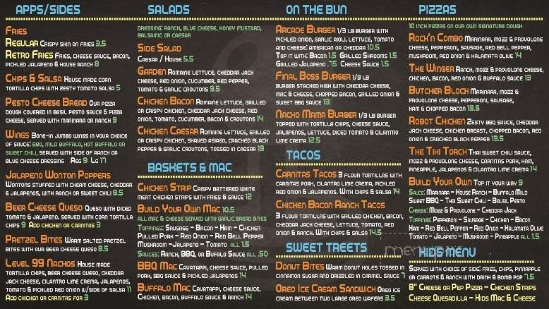 The Control Room - Colorado Springs, CO menu_pic