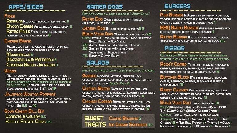 The Control Room - Colorado Springs, CO menu_pic