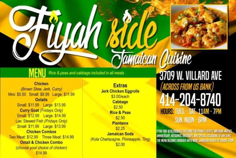 Fiyahside Jamaican Cuisine - Milwaukee, WI