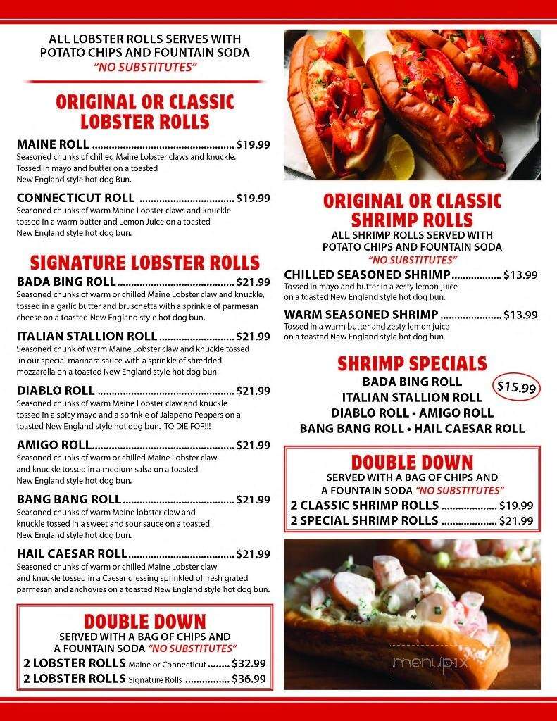 Jersey Lobster Rolls - Freehold, NJ menu_pic