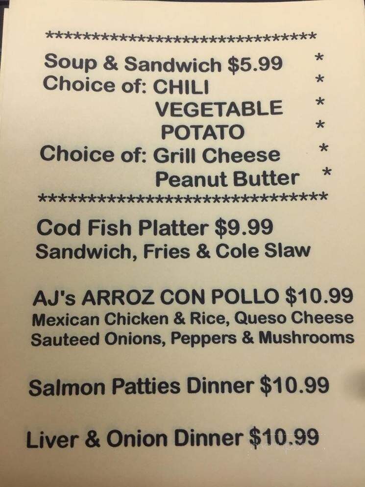 Mona Lisa's Restaurant - Mowrystown, OH menu_pic