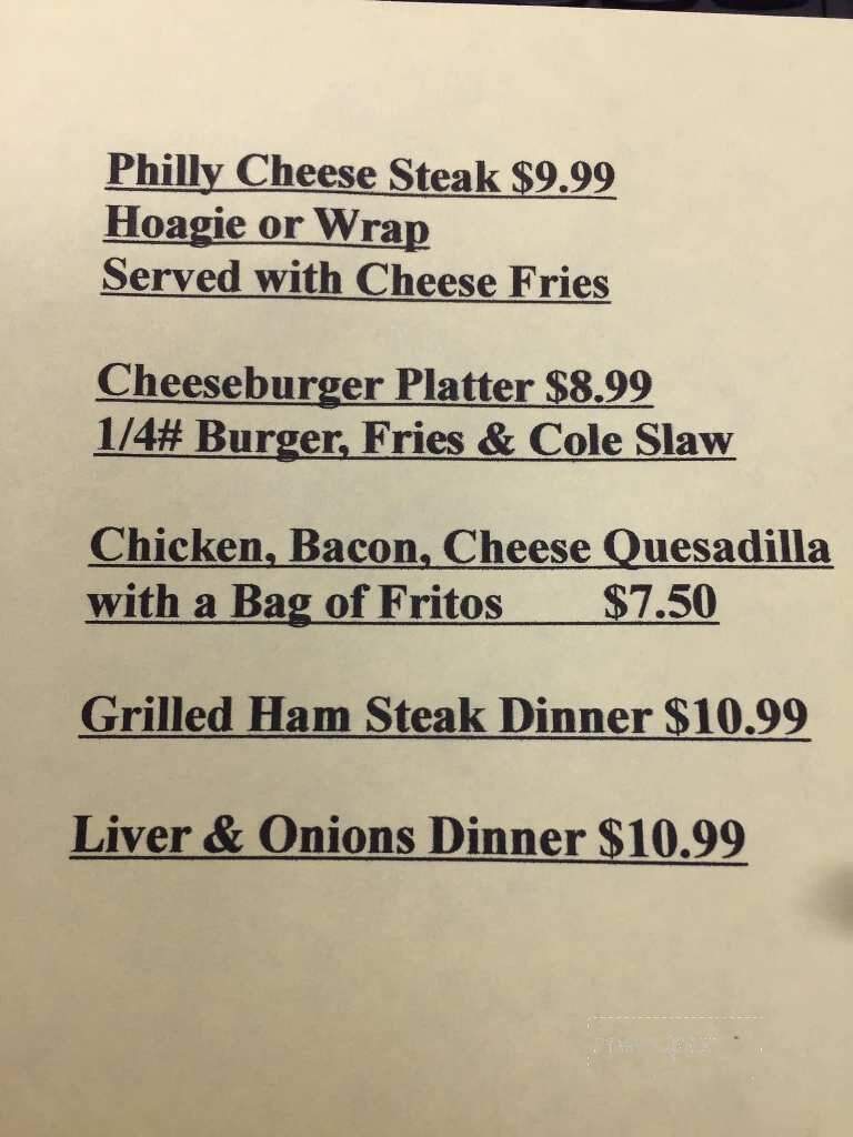 Mona Lisa's Restaurant - Mowrystown, OH menu_pic