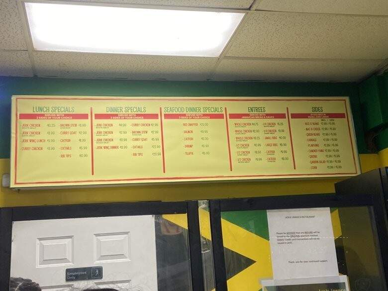 Lickle Jamaica Restaurant - Maywood, IL menu_pic