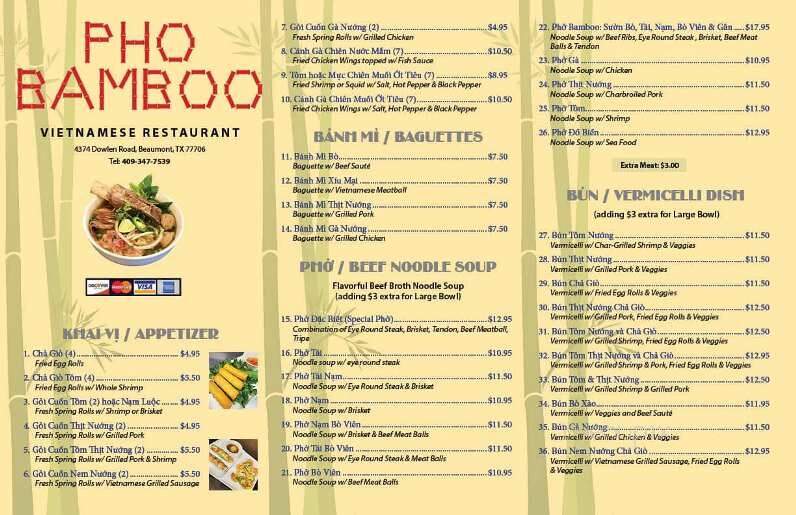 Pho Bamboo - Beaumont, TX