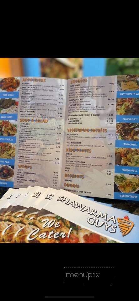 Shawarma Guys - Carencro, LA menu_pic
