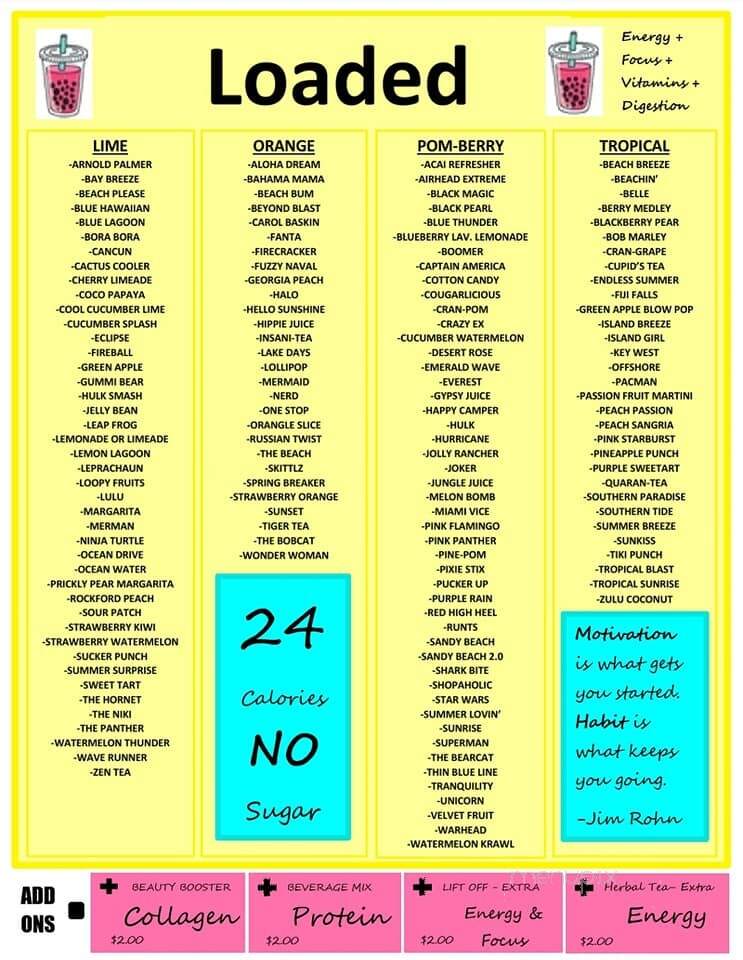 C&C Power Nutrition - Forest, MS menu_pic