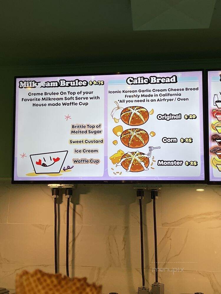 Milkream - Los Angeles, CA menu_pic