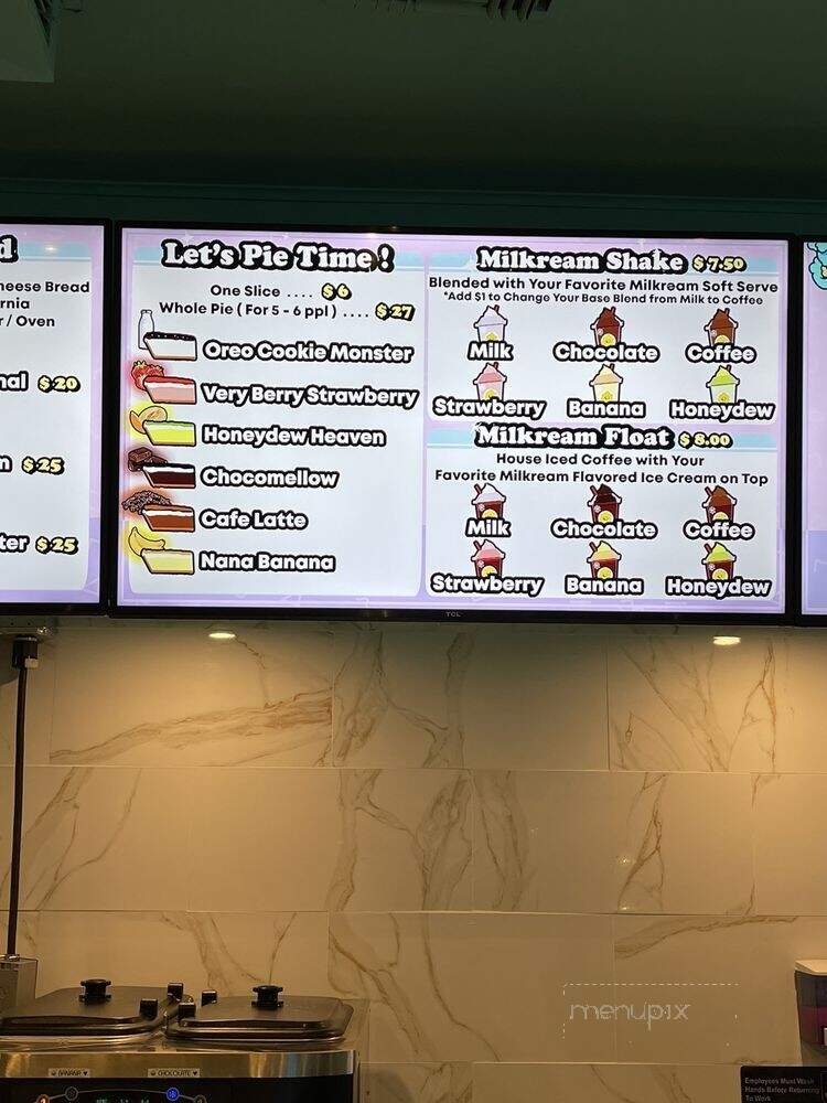 Milkream - Los Angeles, CA menu_pic