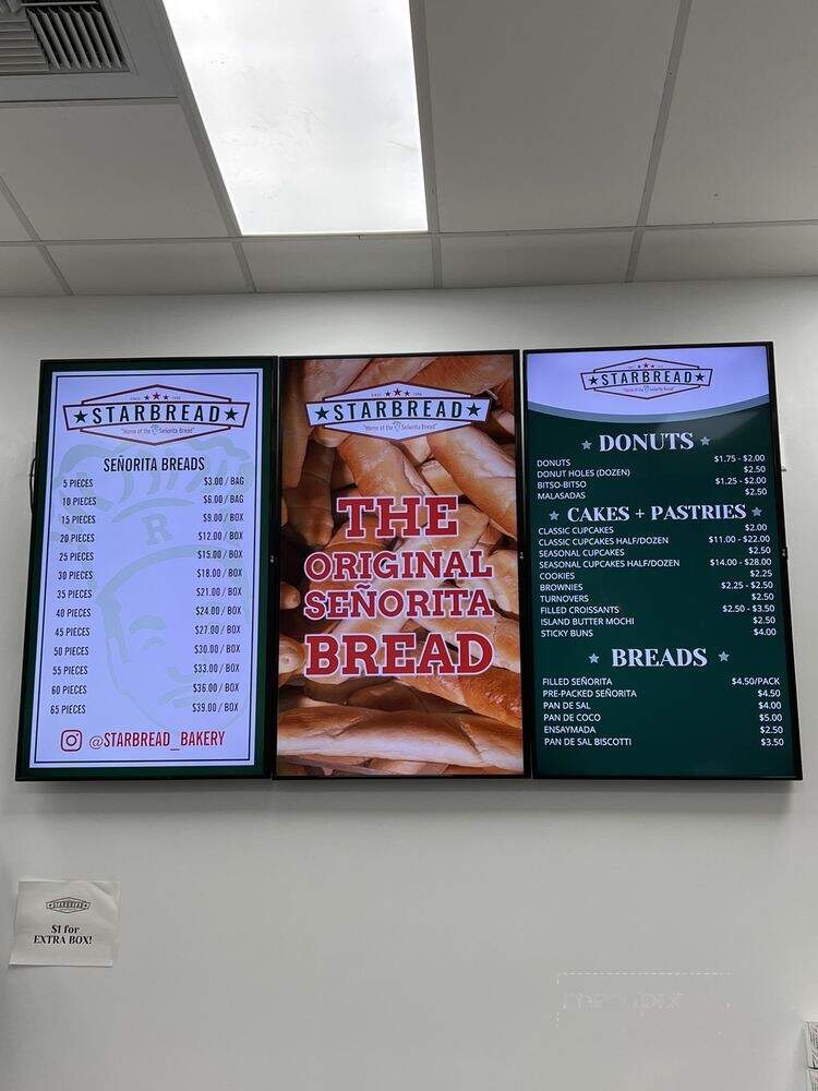 Starbread Bakery - Carson, CA menu_pic